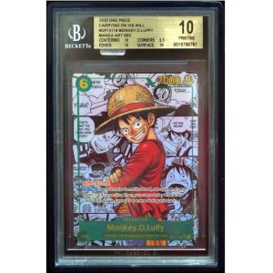 2025 One Piece Monkey.D.Luffy OP13-118 Manga Alt Art BGS 10