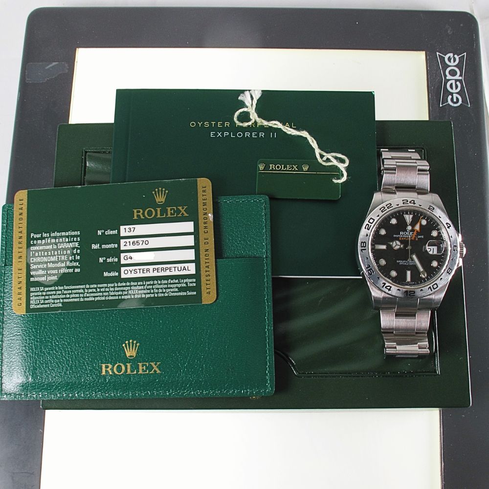 Buy Pre-Owned Rolex 42MM Explorer II (2011) Stainless Steel 216570