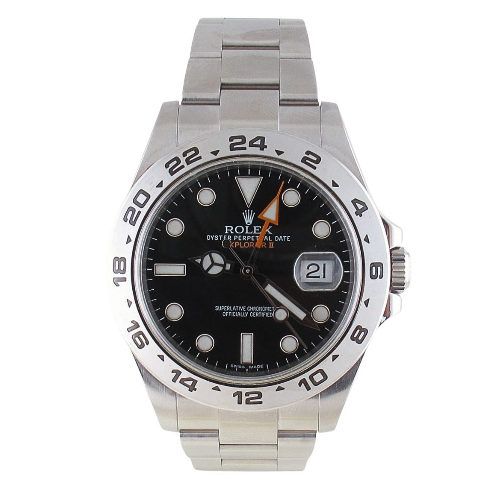 Buy Pre-Owned Rolex 42MM Explorer II (2011) Stainless Steel 216570