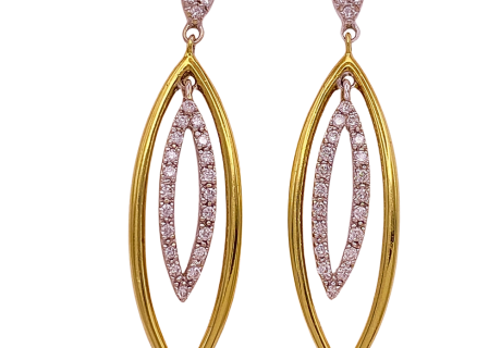 Sonia B Diamond 18K Dangle Earrings