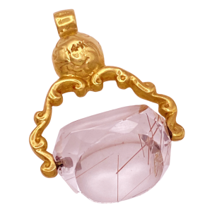 Spinning Fob Charm 14K Gold