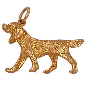 Sporting Dog Charm 14K Gold