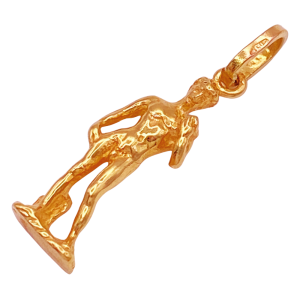 Statue of David Charm 18K Gold