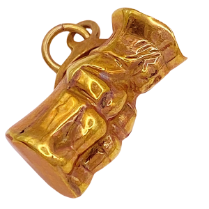 Toby Mug Charm 9K English Gold