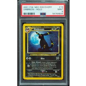 2001 Pokémon Umbreon #13 Neo Discovery Holo PSA 9
