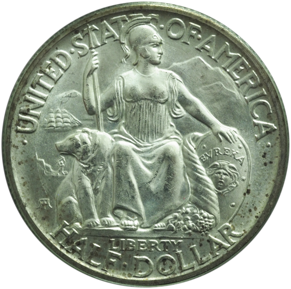 1935-S San Diego Commemorative Half Dollar MS64 PCGS OGH & CAC