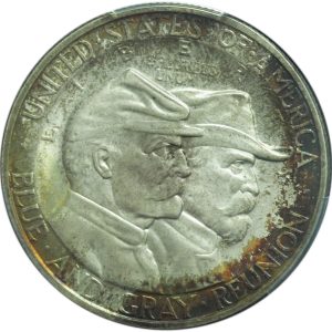 1936 Gettysburg Commemorative Half Dollar graded MS66
