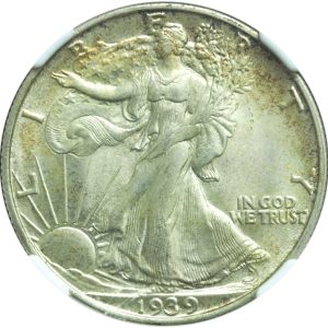 1939-S Walking Liberty Half Dollar MS66 NGC