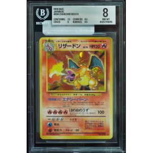 1996 Pokémon Japanese Base Set Charizard #006 Holo BGS 8