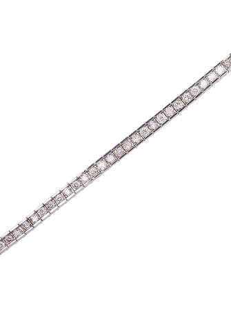 Channel Set 3.85ctw Diamond Tennis Line Bracelet