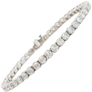 9.01ctw Diamond Tennis Bracelet 14K White Gold front
