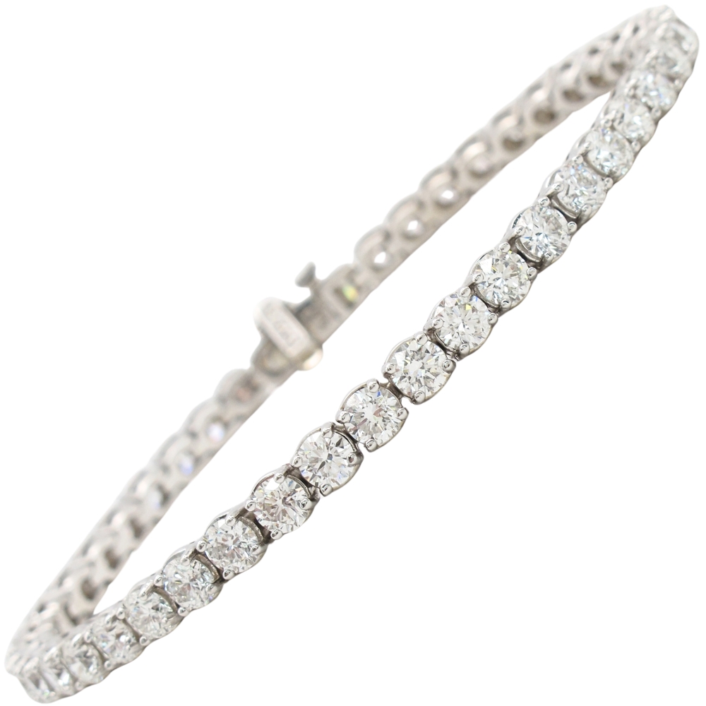 9.01ctw Diamond Tennis Bracelet 14K White Gold