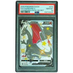 Charizard V #079_073 Champion's Path Secret Rare PSA 10 Pokemon Card Front