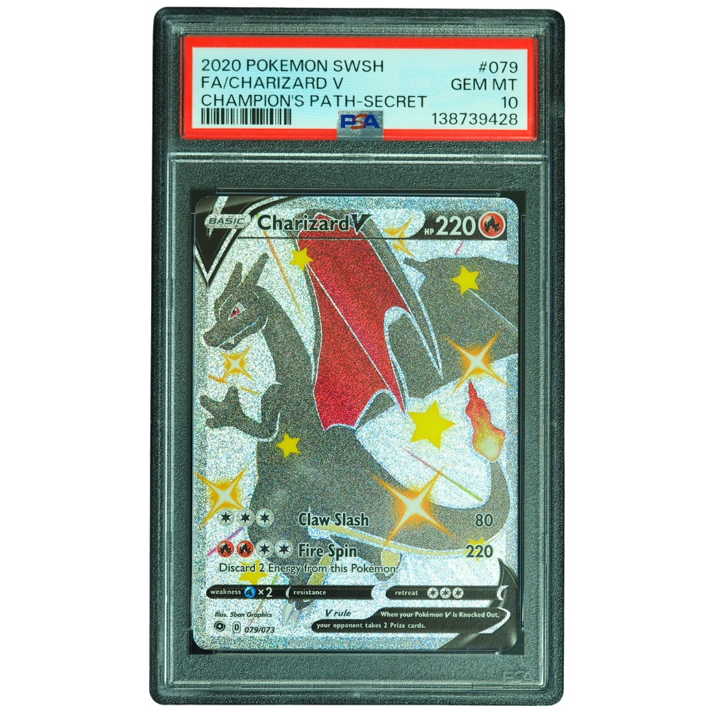 Charizard V #079/073 Champion’s Path Secret Rare PSA 10 Pokémon Card