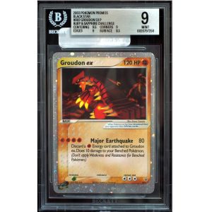 Groudon ex #002 Black Star Promo Holo BGS 9 Mint