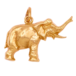 Lucky Elephant Charm 14KYG