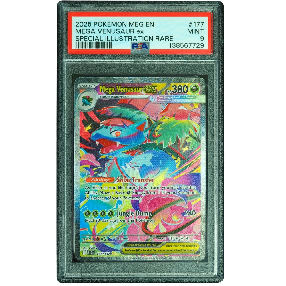 Mega Venusaur ex #177/132 Mega Evolution SIR PSA 9 Pokémon Card