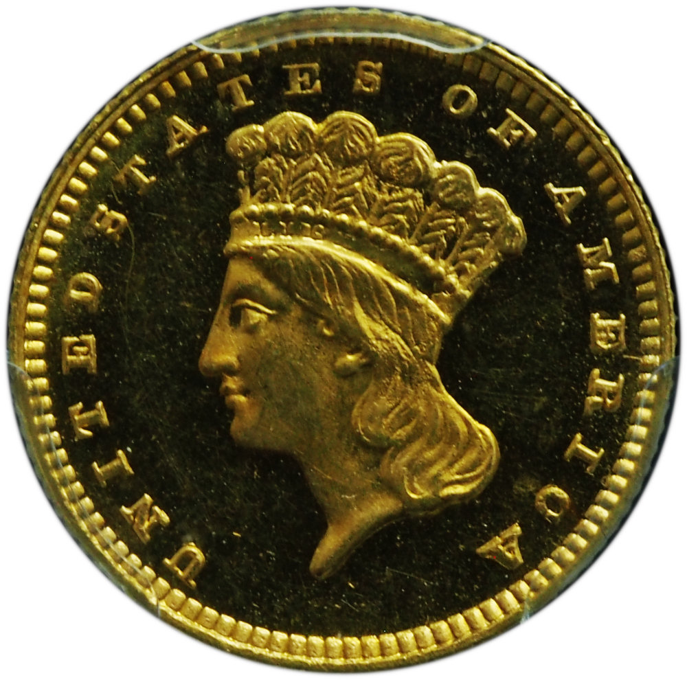 Proof 1888 $1 Gold Indian Princess PR64 CAM PCGS