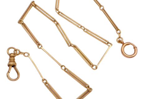 Victorian Era Watch Chain 14K Gold