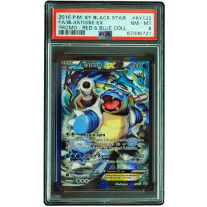 Blastoise EX #XY122 Red & Blue Collection Promo PSA 8 Pokemon Card Front