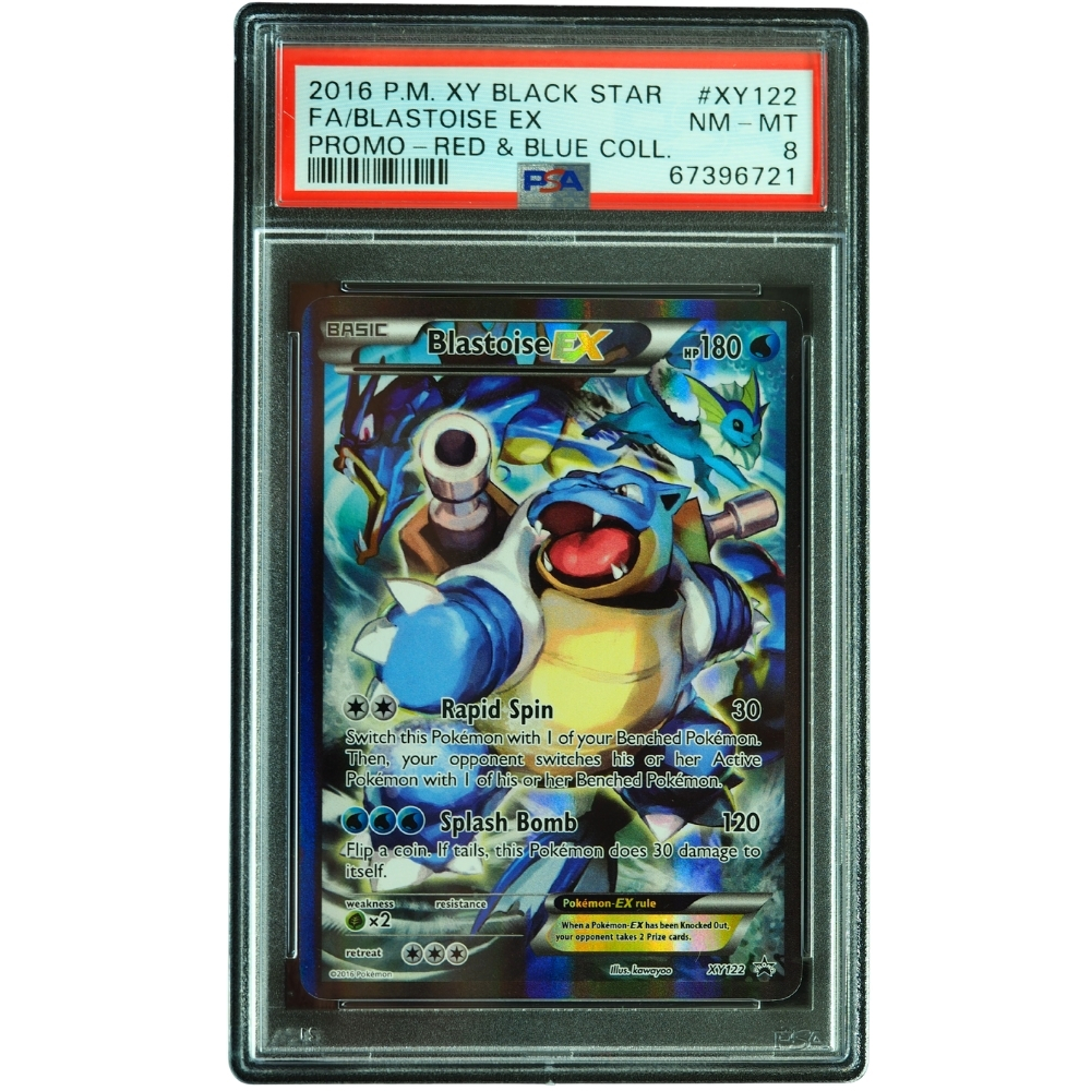 Blastoise EX #XY122 Red & Blue Collection Promo PSA 8 Pokémon Card