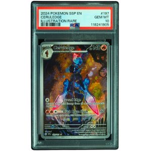Ceruledge #197_191 Surging Sparks Illustration Rare PSA 10 Pokemon Card Front