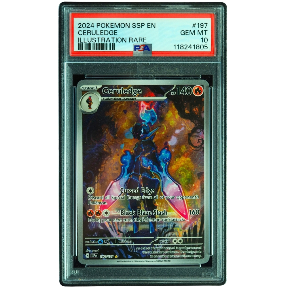 Ceruledge #197/191 Surging Sparks Illustration Rare PSA 10 Pokémon Card