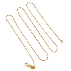 Diamond Cut Snake Chain Necklace 14KYG