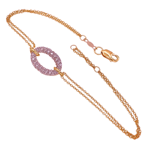 Diamond Pave Bracelet 14KTT Gold