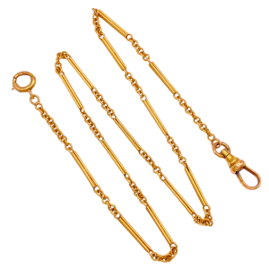 Edwardoian Watch Chain Choker 14KYG