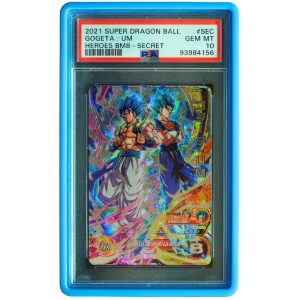 Gogeta_ UM BM8 Secret Rare PSA 10 Super Dragon Ball Heroes Card Front