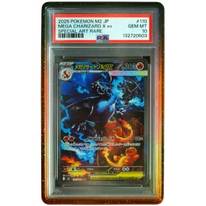 Mega Charizard X ex #110_080 M2_ Inferno X Special Art Rare PSA 10 Japanese Pokemon Card Front