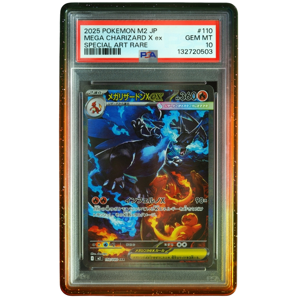 Mega Charizard X ex #110/080 M2: Inferno X Special Art Rare PSA 10 Japanese Pokémon Card