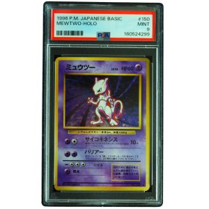 Mewtwo #150 Expansion Pack Basic Holo Rare PSA 9 Japanese Pokemon Card Front