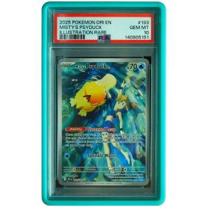 Misty's Psyduck #193_182 Destined Rivals Illustration Rare PSA 10 Pokemon Card Front