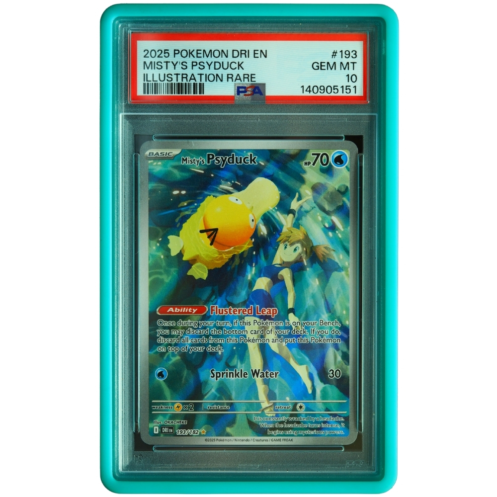 Misty’s Psyduck #193/182 Destined Rivals Illustration Rare PSA 10 Pokémon Card