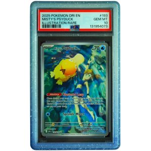 Misty's Psyduck #193_182 Destined Rivals Illustration Rare PSA 10 Pokemon Card Front