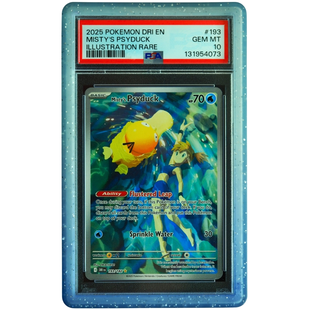 Misty’s Psyduck #193/182 Destined Rivals Illustration Rare PSA 10 Pokémon Card