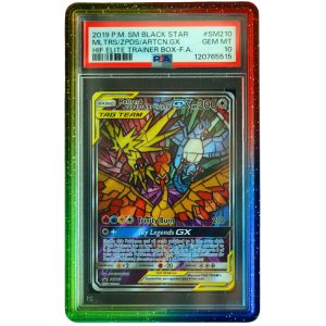 Moltres & Zapdos & Articuno GX #SM210 Hidden Fates Promo PSA 10 Pokemon Card Front