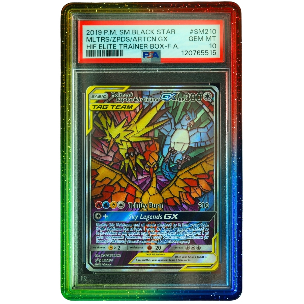 Moltres & Zapdos & Articuno GX #SM210 Hidden Fates Promo PSA 10 Pokémon Card