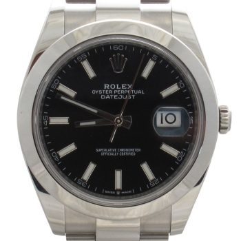 Pre-Owned Unpolished Rolex 41MM Datejust (2023) Stainless Steel#126300