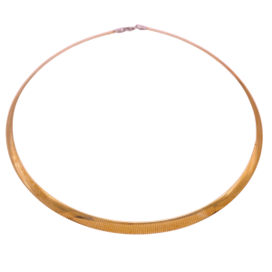 Reversible Two-Tone 14K Gold Omega Necklace