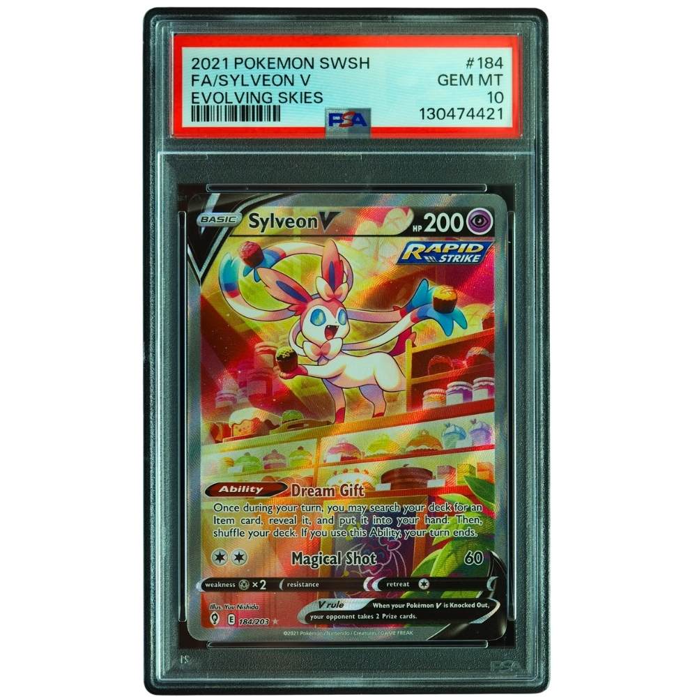 Sylveon V #184/203 Evolving Skies Ultra Rare PSA 10 Pokémon Card