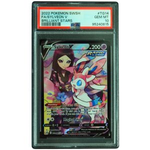 Sylveon V #TG14_TG30 Brilliant Stars Ultra Rare PSA 10 Pokemon Card Front