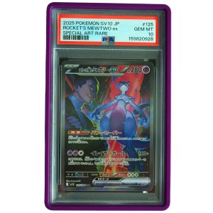Team Rocket's Mewtwo ex #125_098 The Glory of Team Rocket Special Art Rare PSA 10 Pokemon Card Front